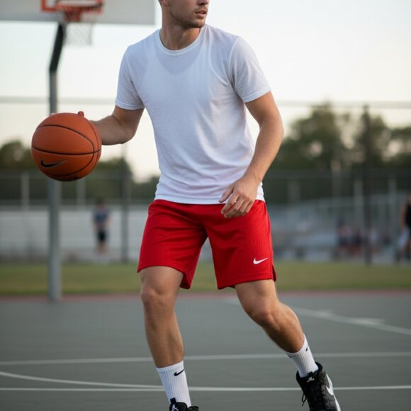 Nike Red Athletic Shorts – Men’s Medium - Picture 6 of 7